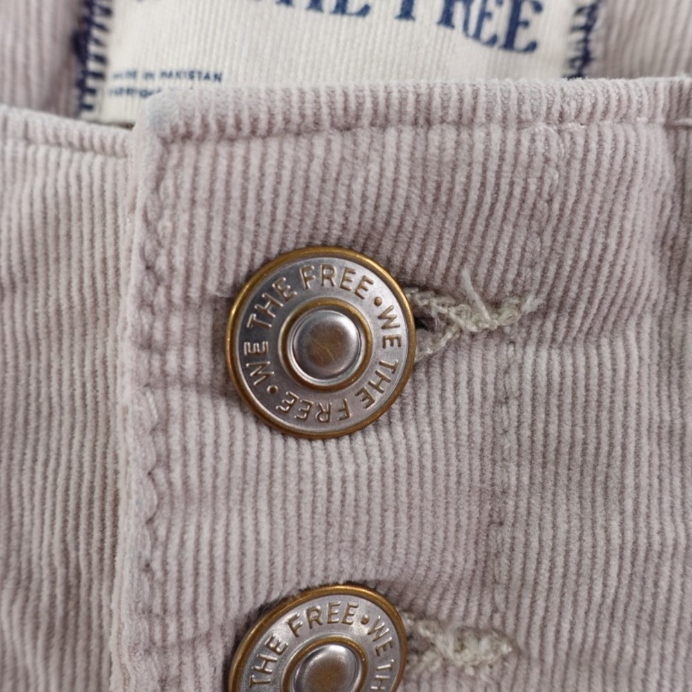 We the Free Pants Womens Beige 28X30 Jayde High Rise Flare Corduroy Bareback - Picture 8 of 12